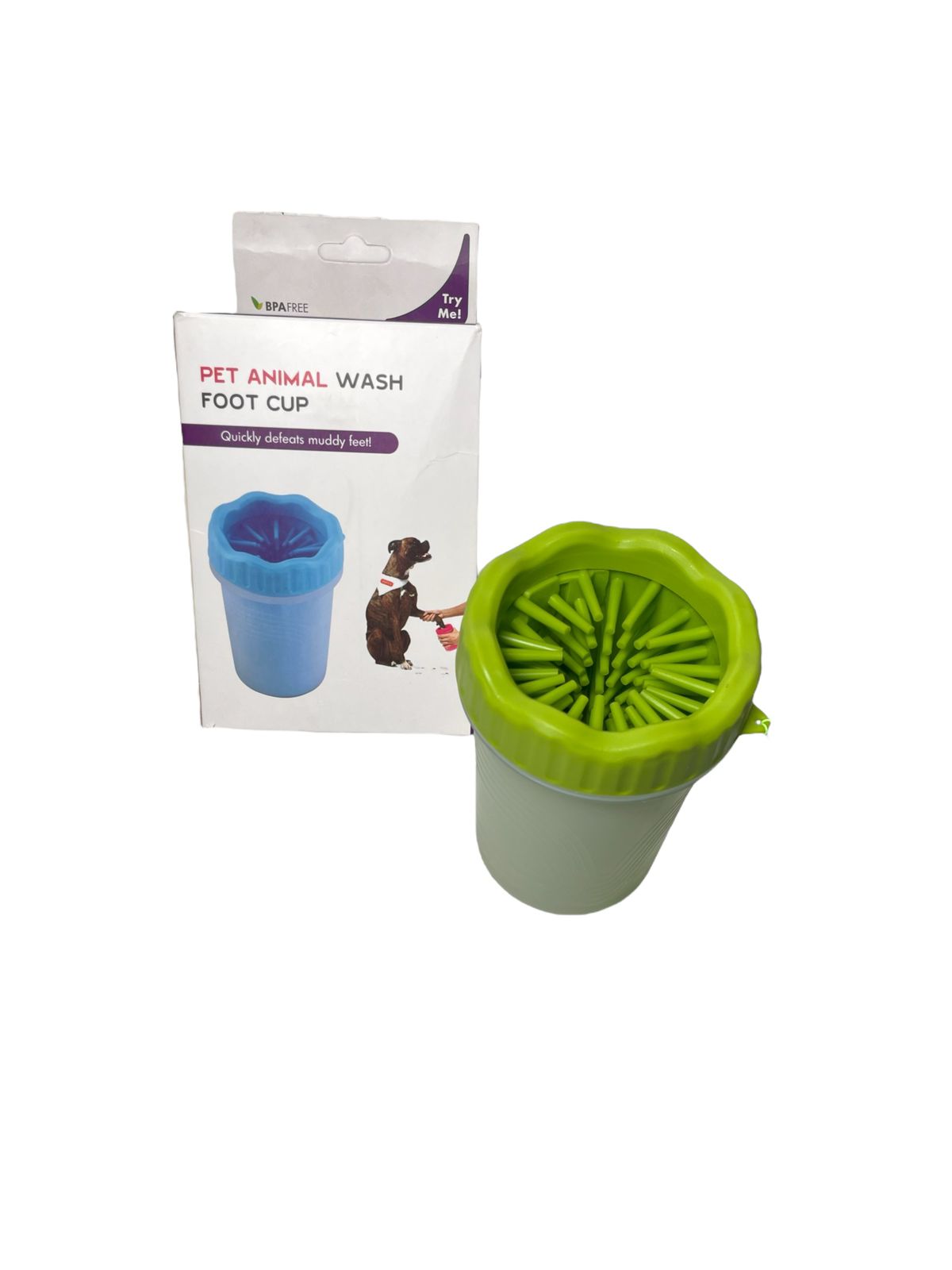 VASO PORTATIL LIMPIADOR DE HUELLAS PARA MASCOTA